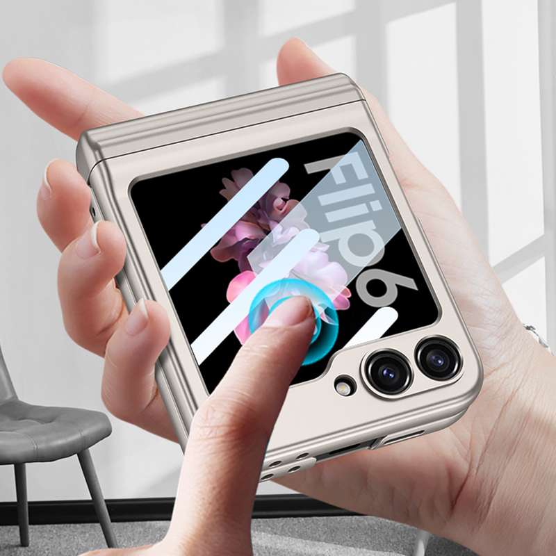 For Samsung Galaxy Z Flip6 GKK Integrated Magnetic Full Coverage Flip Phone Case with Pen Box+P