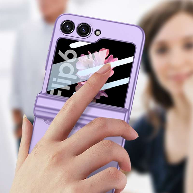 For Samsung Galaxy Z Flip6 GKK Integrated Magnetic Full Coverage Flip Phone Case with Pen Box+P