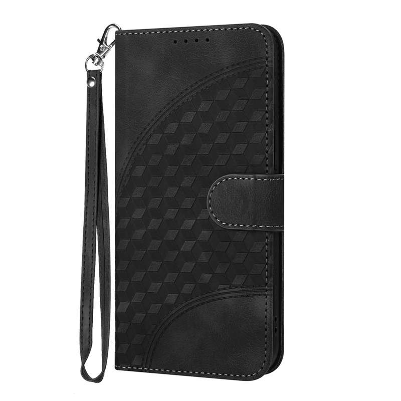 For Redmi Note 14 5G YX0060 Elephant Head Embossed Phone Leather Case with Lanyard(Rose Red)