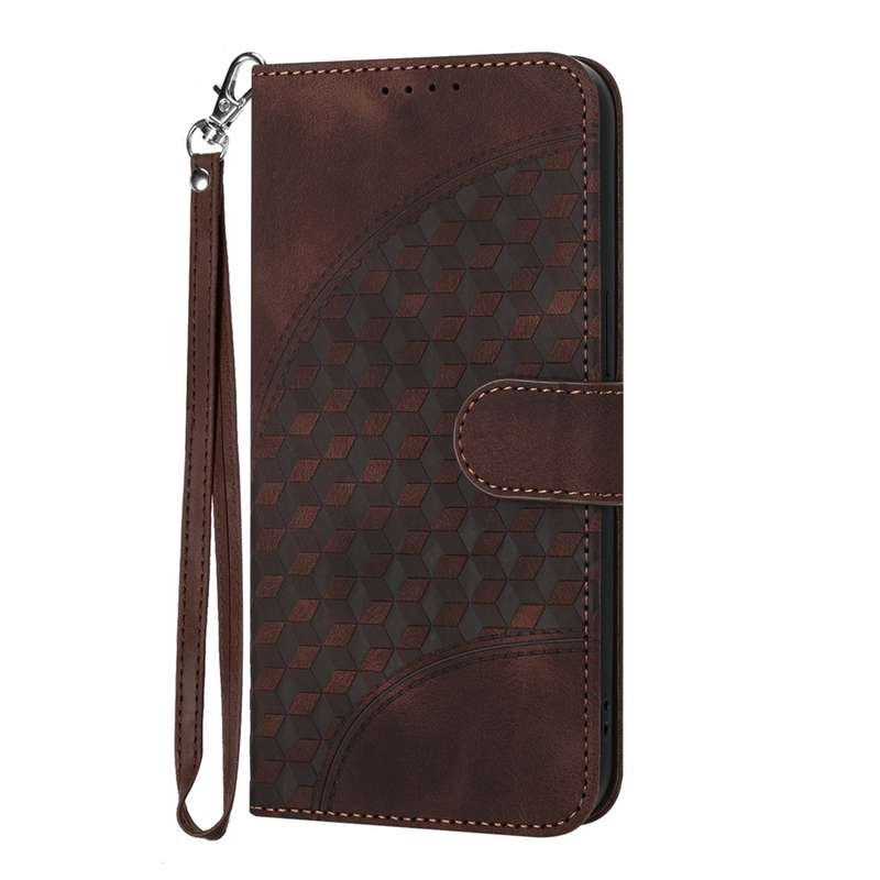 For Redmi Note 14 5G YX0060 Elephant Head Embossed Phone Leather Case with Lanyard(Rose Red)