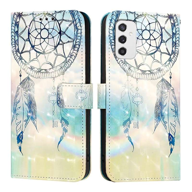 For Samsung Galaxy M52 5G 3D Painting Horizontal Flip Leather Phone Case(Dream Wind Chimes)