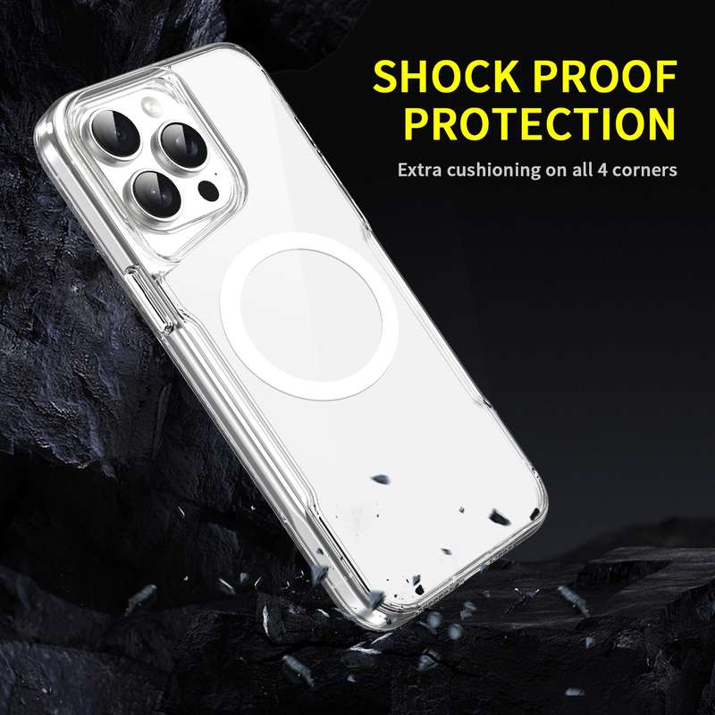 For iPhone 13 Pro Max MagSafe Acrylic + TPU Transparent Phone Case