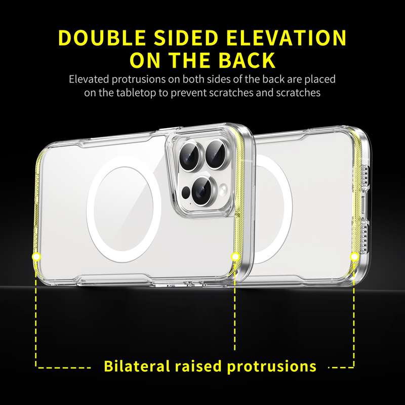 For iPhone 13 Pro Max MagSafe Acrylic + TPU Transparent Phone Case