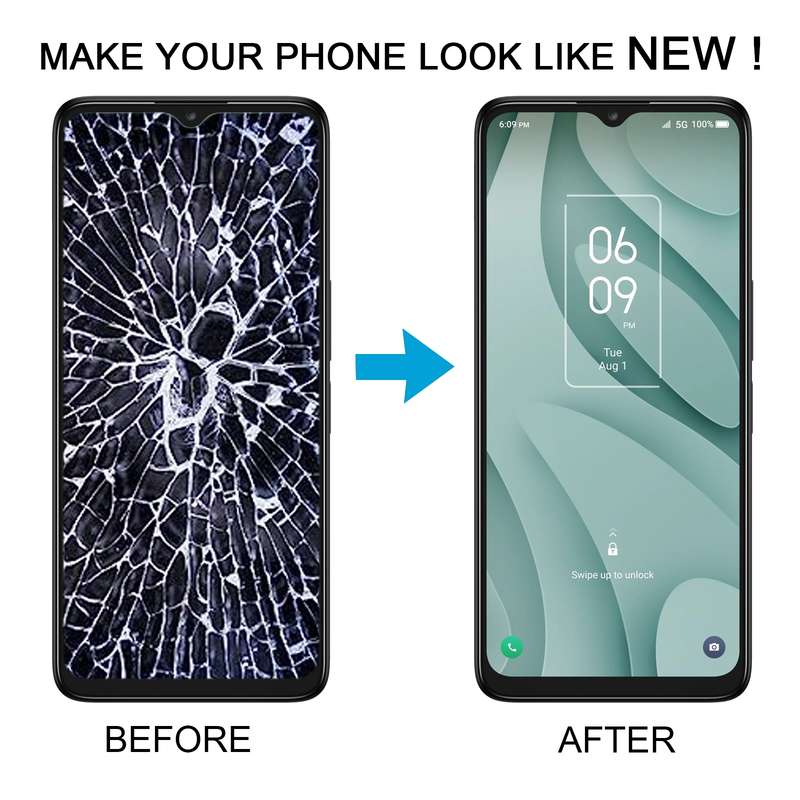 For TCL 40 XE OEM LCD Screen Digitizer Full Assembly with Frame