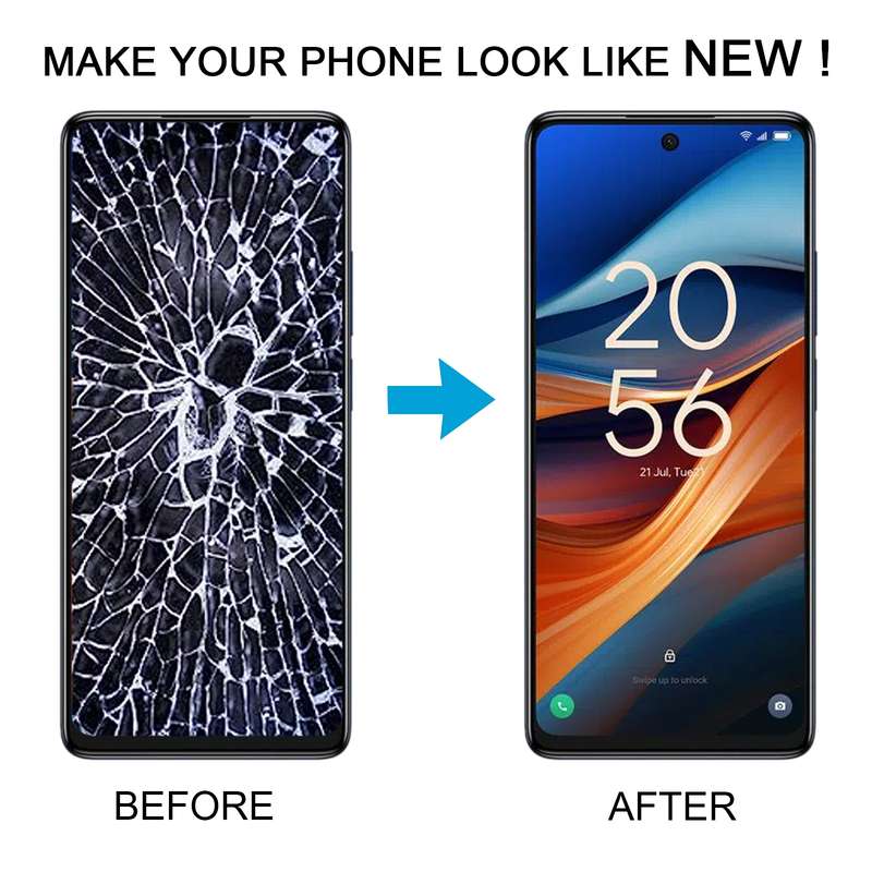 For TCL 50 SE OEM LCD Screen Digitizer Full Assembly with Frame