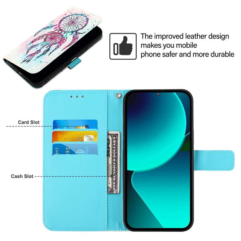 For TCL 30 4G 3D Painting Horizontal Flip Leather Phone Case(Color Drop Wind Chimes)