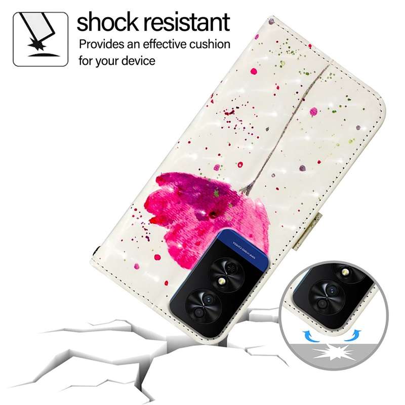 For TCL 50 5G 3D Painting Horizontal Flip Leather Phone Case(Flower)