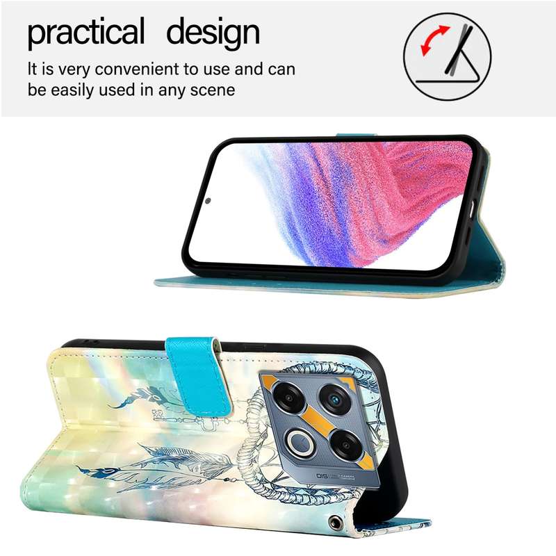 For Infinix GT 20 Pro 3D Painting Horizontal Flip Leather Phone Case(Dream Wind Chimes)