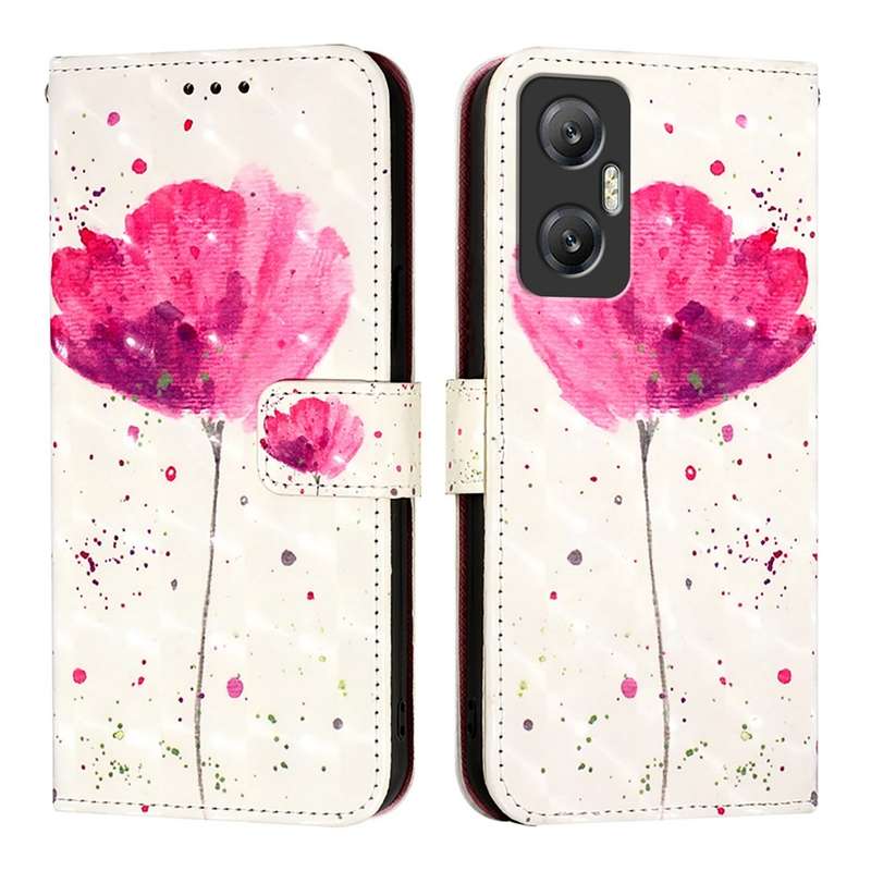 For Infinix Hot 20 5G 3D Painting Horizontal Flip Leather Phone Case(Flower)