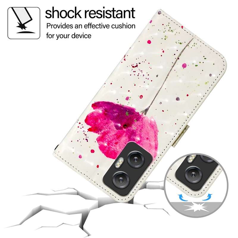 For Infinix Hot 20 5G 3D Painting Horizontal Flip Leather Phone Case(Flower)