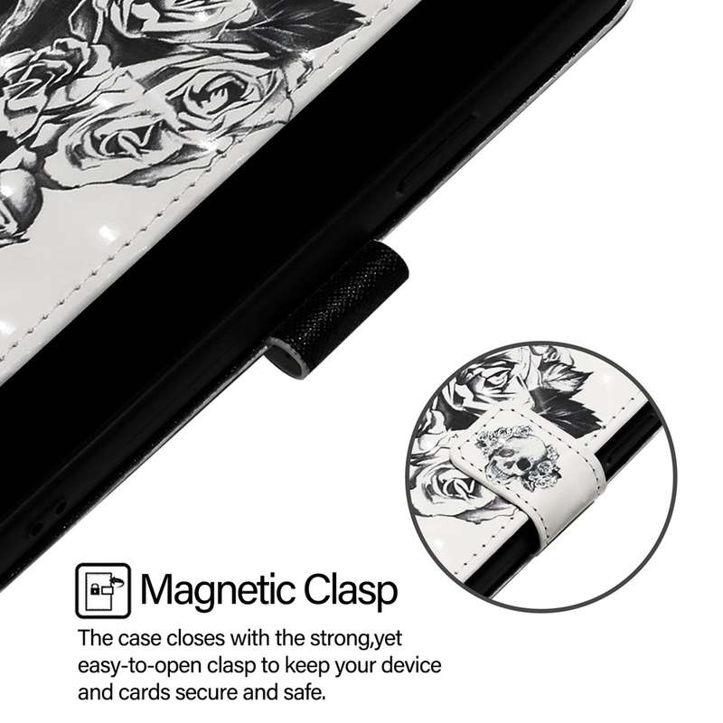 For Infinix Note 12 5G / Note 12 Pro 5G 3D Painting Horizontal Flip Leather Phone Case(Skull)