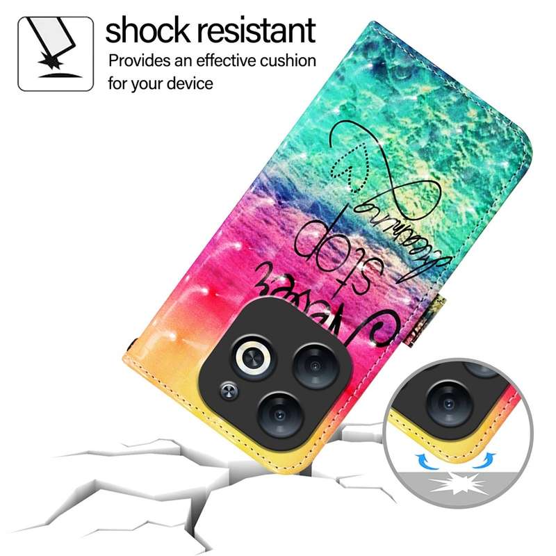 For Infinix Smart 8 3D Painting Horizontal Flip Leather Phone Case(Chasing Dreams)