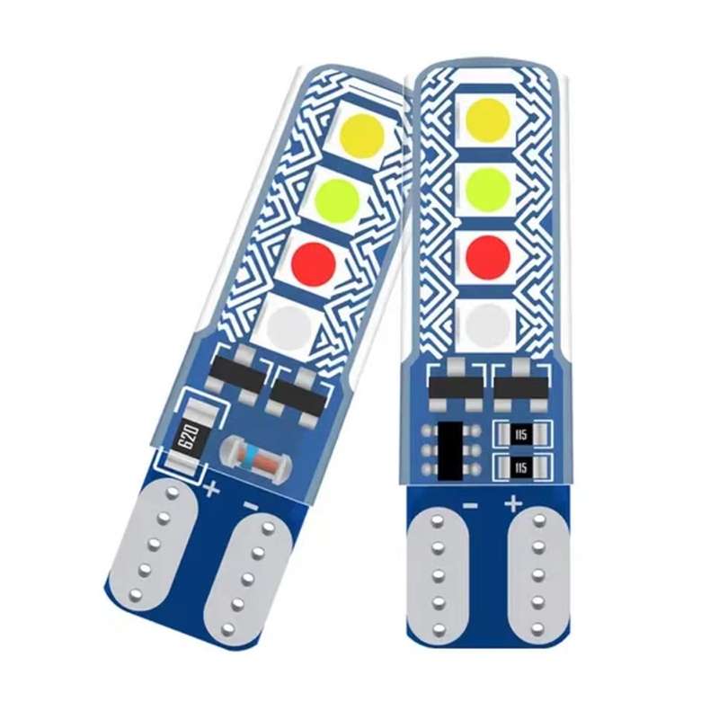 4pcs/Pack T10 3030 Lamp Beads 8SMD Car Clearance Lights License Plate Light