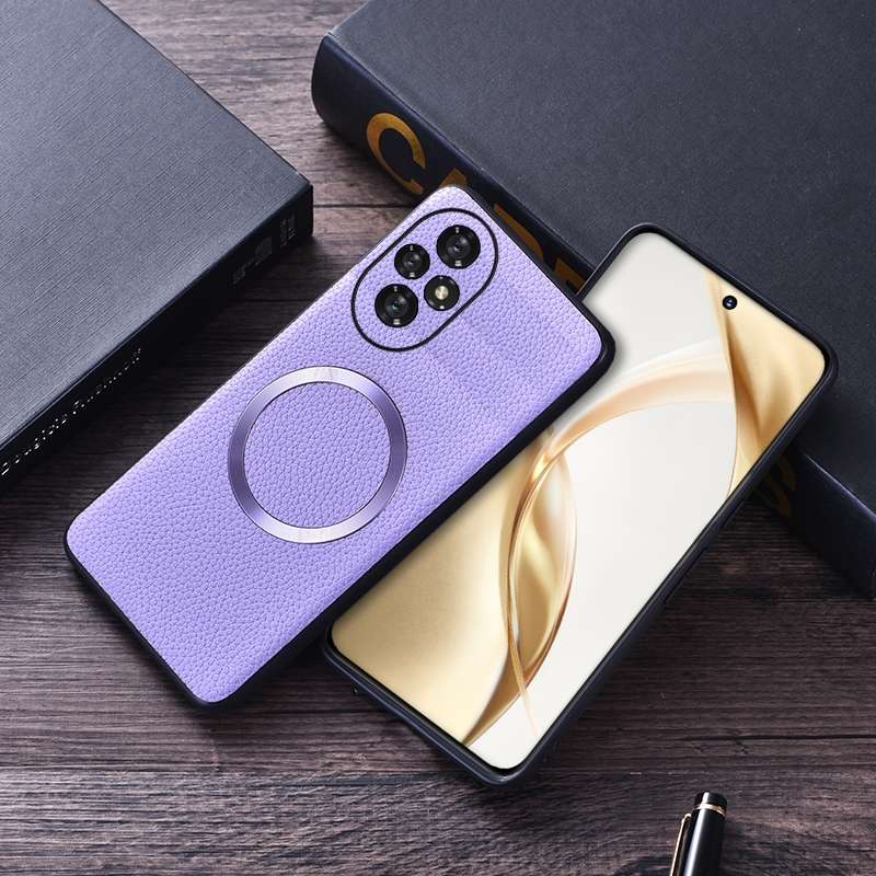For Honor 200 CD Magsafe Magnetic Litchi Texture Phone Case(Black)
