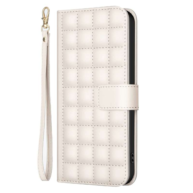 For Samsung Galaxy A36 Square Texture Leather Phone Case(Green)