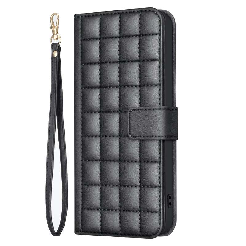 For Samsung Galaxy A36 Square Texture Leather Phone Case(Green)
