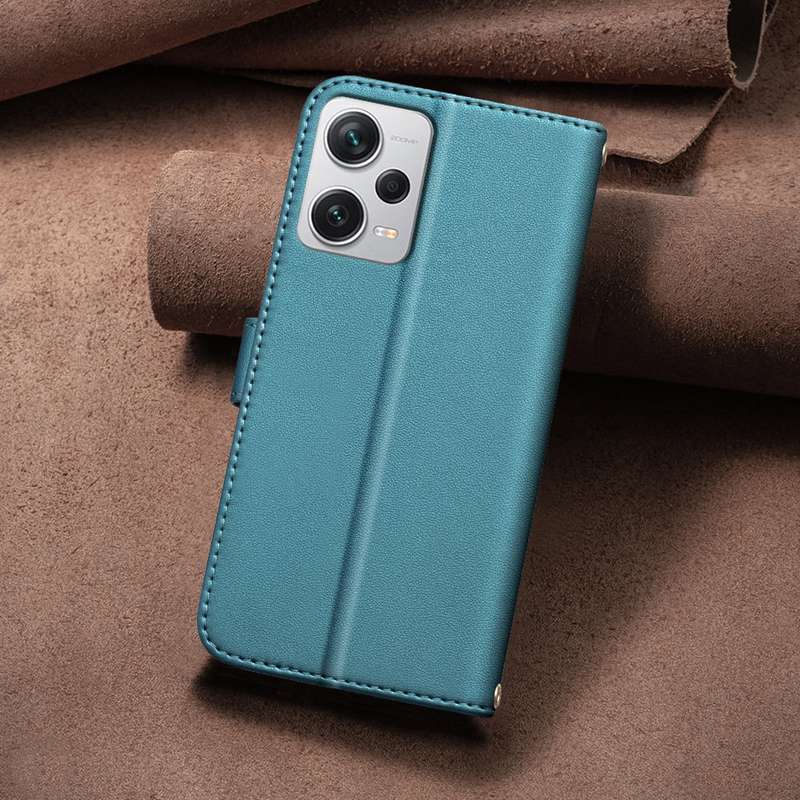 For Redmi Note 12 Pro+ Global Square Texture Leather Phone Case(Green)