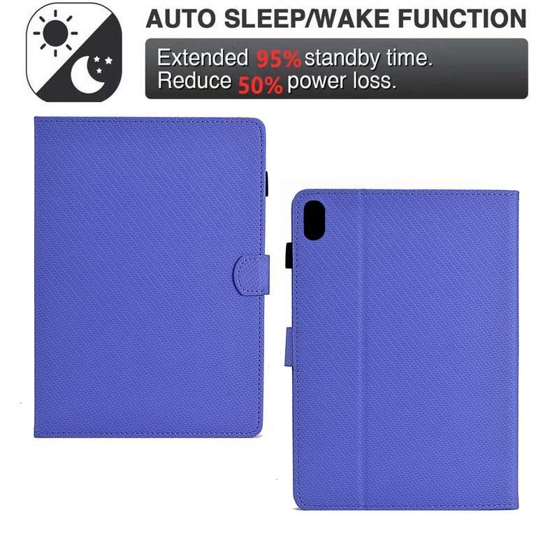 For iPad mini 6 Solid Color Fiber Texture Smart Tablet Leather Case(Purple)