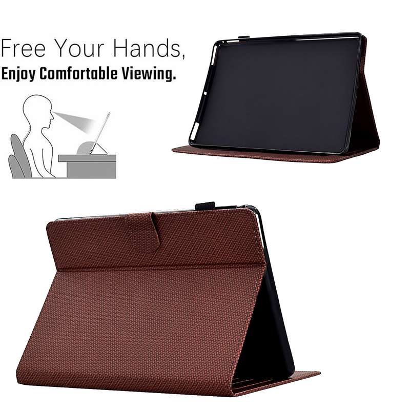 For Amazon Kindle Paperwhite 4 / 3 / 2 / 1 Solid Color Fiber Texture Smart Tablet Leather Case(