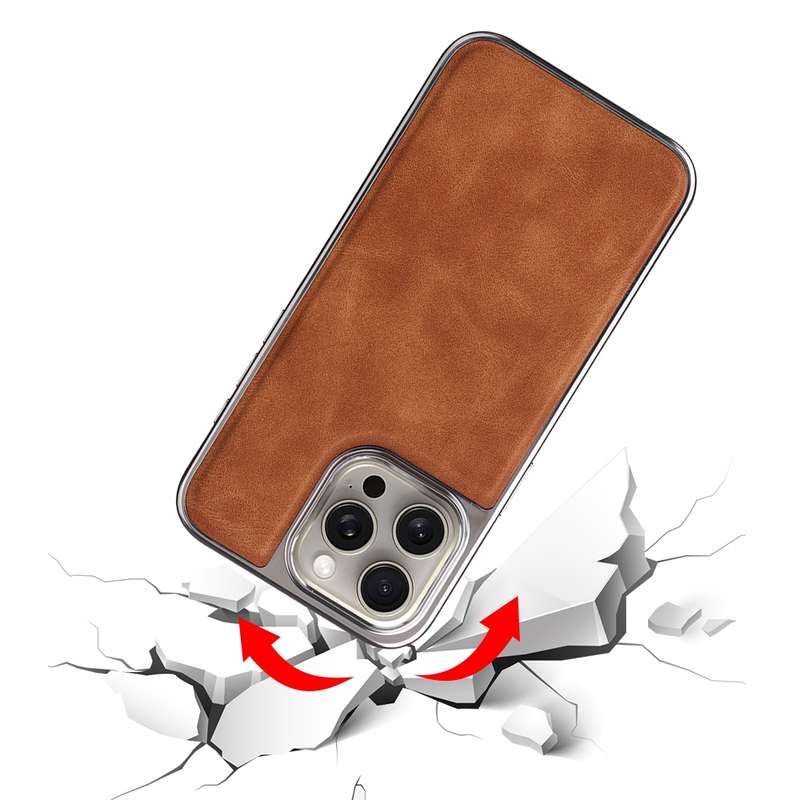For iPhone 16 Pro Max Electroplated Side PU Hybrid TPU MagSafe Phone Case(Green)