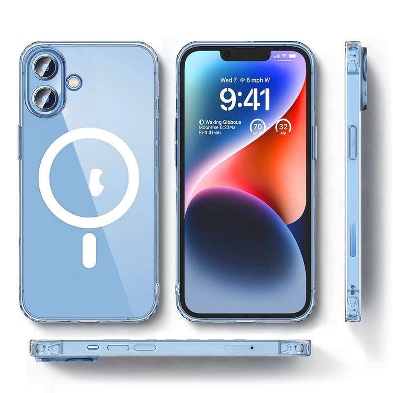 For iPhone 15 Pro Max ViLi MAG-C Series MagSafe Magnetic PC + TPU Phone Case(Transparent)