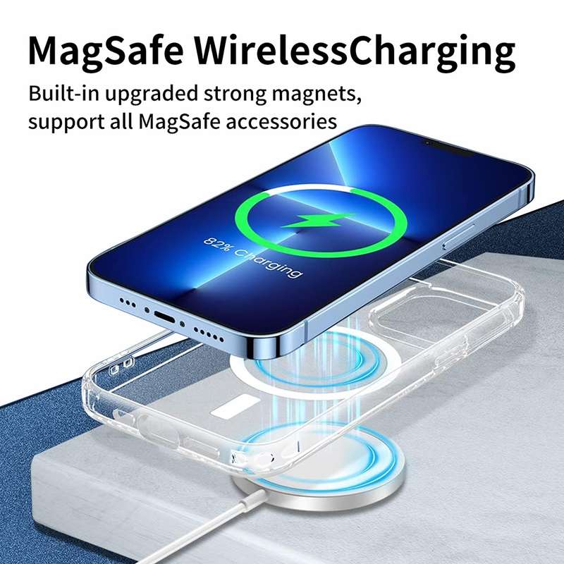 For iPhone 15 Pro Max ViLi MAG-C Series MagSafe Magnetic PC + TPU Phone Case(Transparent)