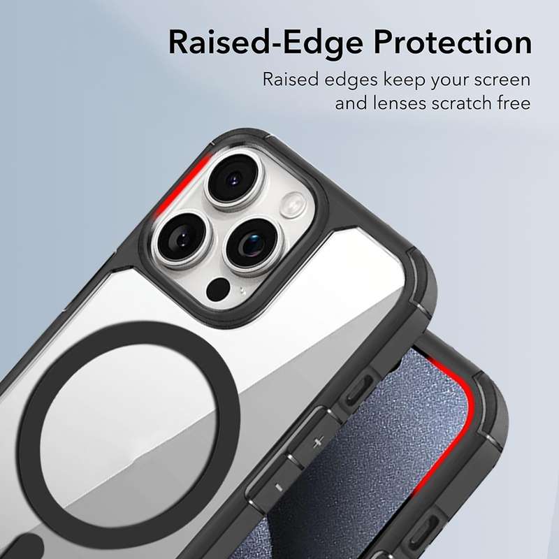 For iPhone 13 Pro MagSafe Acrylic Hybrid TPU Phone Case(Purple)