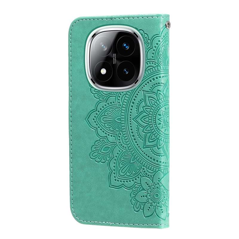 For Redmi Note 14 Pro 5G / Note 14 Pro+ 5G Seven-petal Flowers Embossing Leather Phone Case(Light Pu