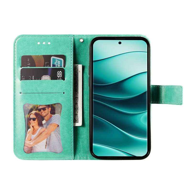 For Redmi Note 14 Pro 5G / Note 14 Pro+ 5G Seven-petal Flowers Embossing Leather Phone Case(Light Pu