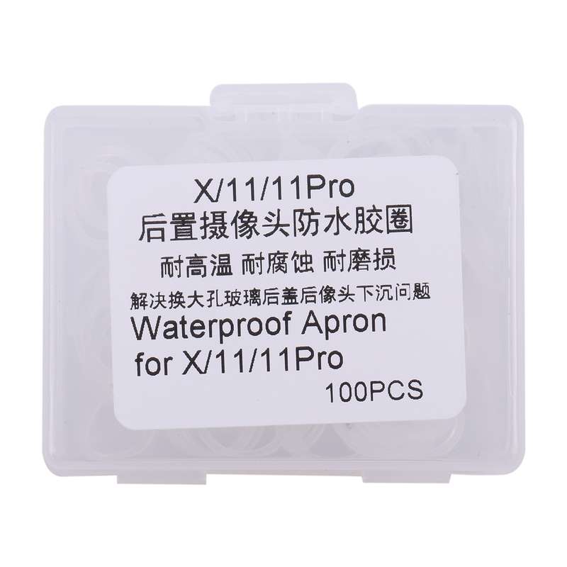 For iPhone X / 11 / 11 Pro Rear Camera Waterproof Rubber Ring(White)