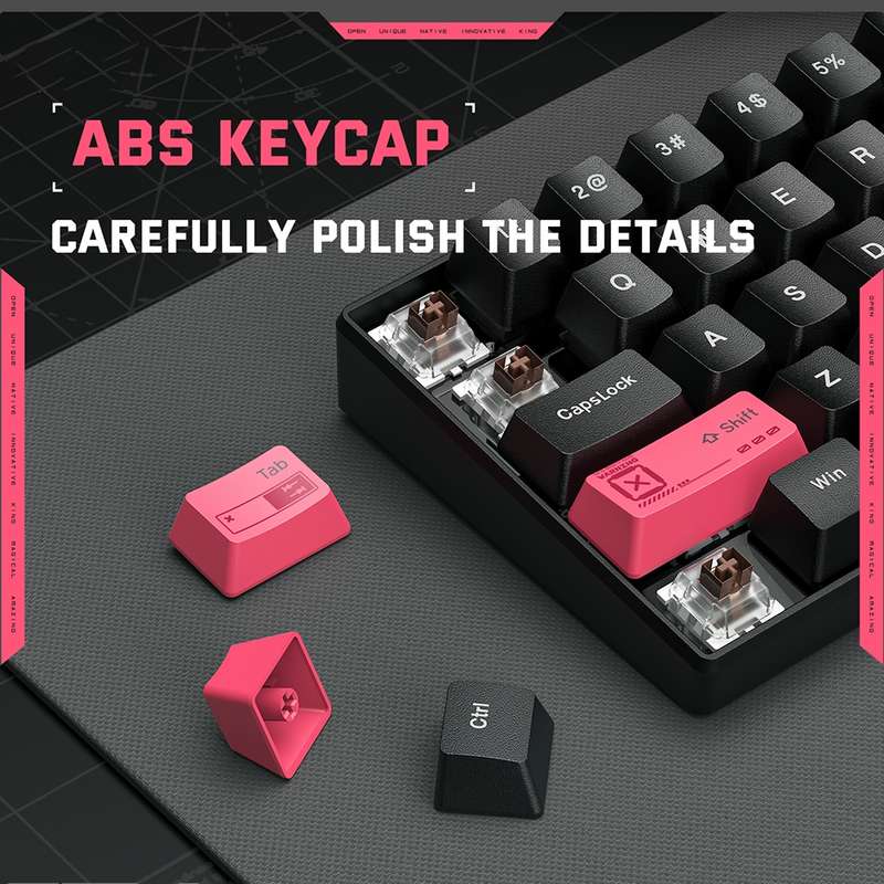 ONIKUMA G55 61 Keys RGB Colorful Lighting Wired Gaming Mechanical Keyboard(Black)
