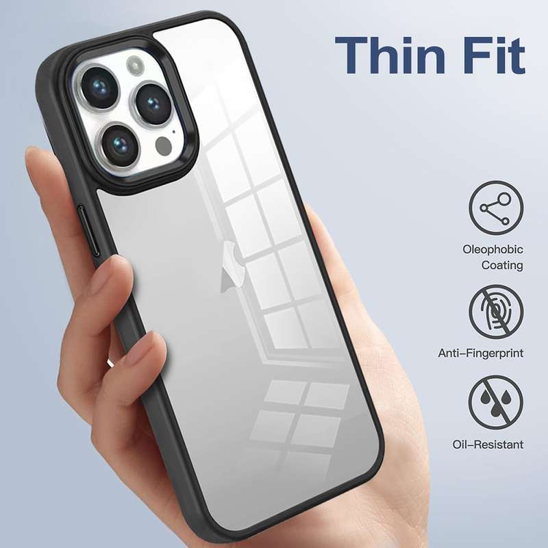 For iPhone 14 Pro Colorful Armor Transparent Phone Case(Pink)
