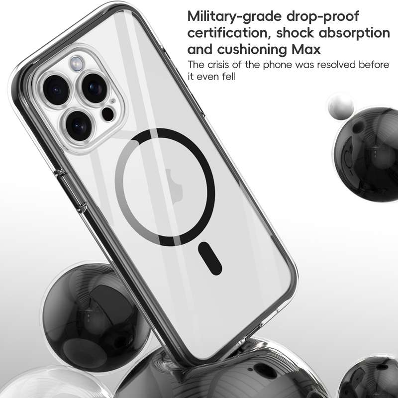 For iPhone 13 Vacuum Airbag Y1 Series Transparent MagSafe Magnetic Phone Case(Transparent)