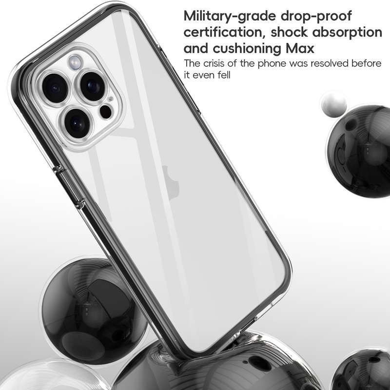 For iPhone 12 Vacuum Airbag Y1 Series Transparent Shockproof Phone Case(Orange)
