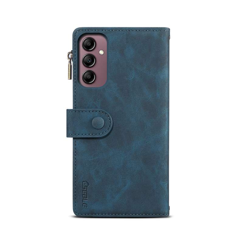 For Samsung Galaxy M35 5G ESEBLE Retro Frosted RFID Flip Leather Phone Case(Dark Green)