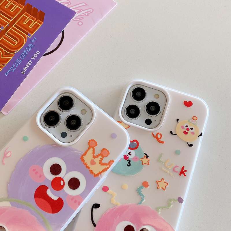 For iPhone 15 Jelly 2 in 1 TPU Hybrid PC Phone Case(Crown Monster)