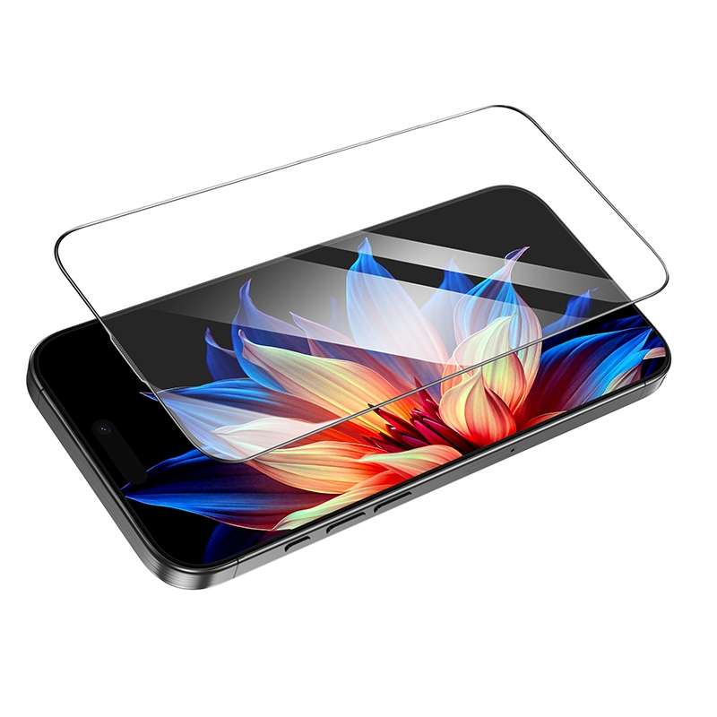 For iPhone 16 Pro hoco A39 0.15mm Etched 3D HD Tempered Film