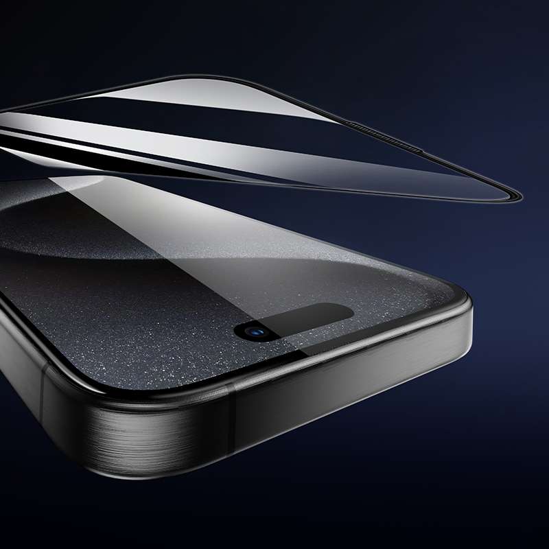 For iPhone 16 Pro hoco A39 0.15mm Etched 3D HD Tempered Film