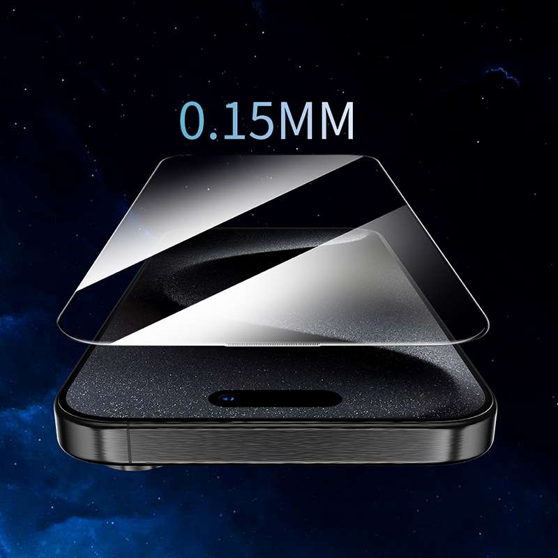 For iPhone 16 Pro hoco A39 0.15mm Etched 3D HD Tempered Film