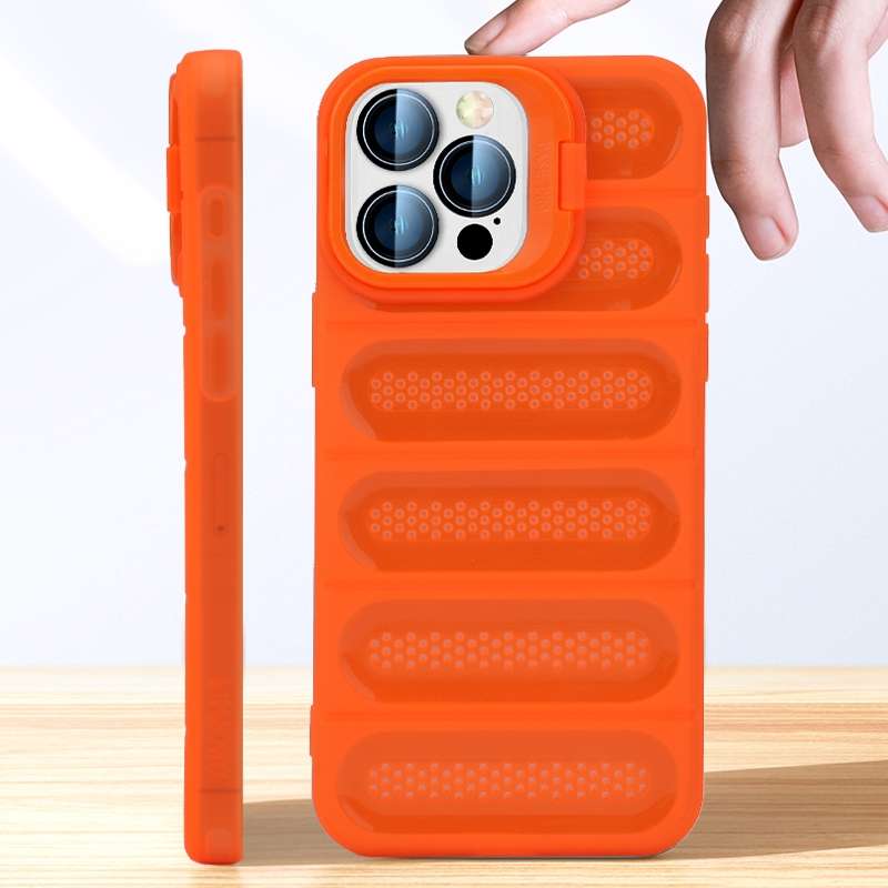 For iPhone 16 Pro Max Invisible Holder Cooling Phone Case(Transparent Green)