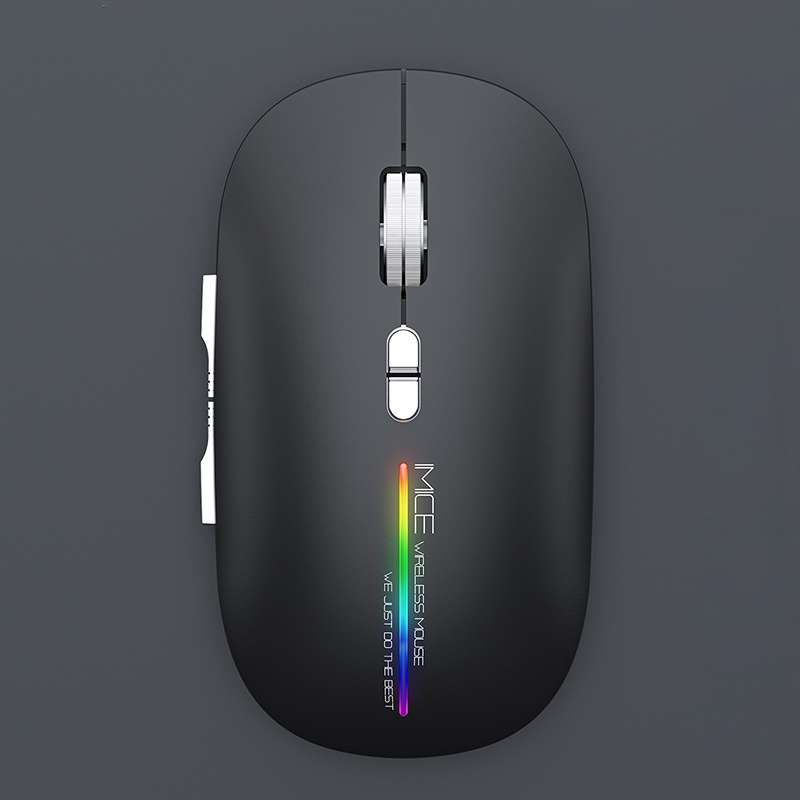 iMICE G901 Bluetooth Dual Mode 7-Button Silent Wireless Gaming Mouse(White)