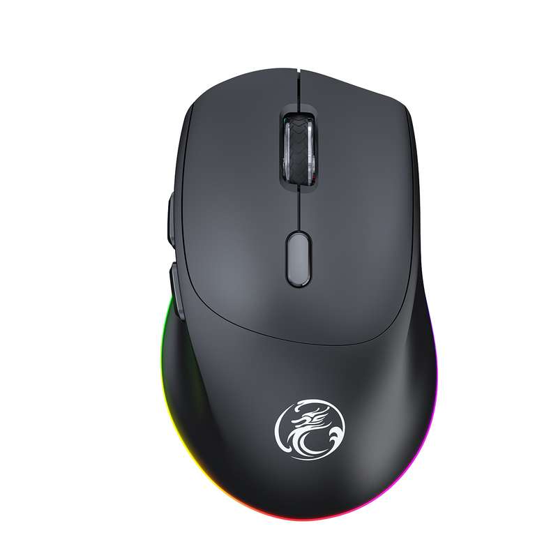 iMICE G905 Bluetooth Dual Mode 6-Key Silent Wireless Gaming Mouse(Black)