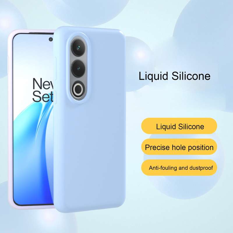 For OnePlus Ace 3V All-inclusive Liquid Silicone Phone Case(Glacier Blue)