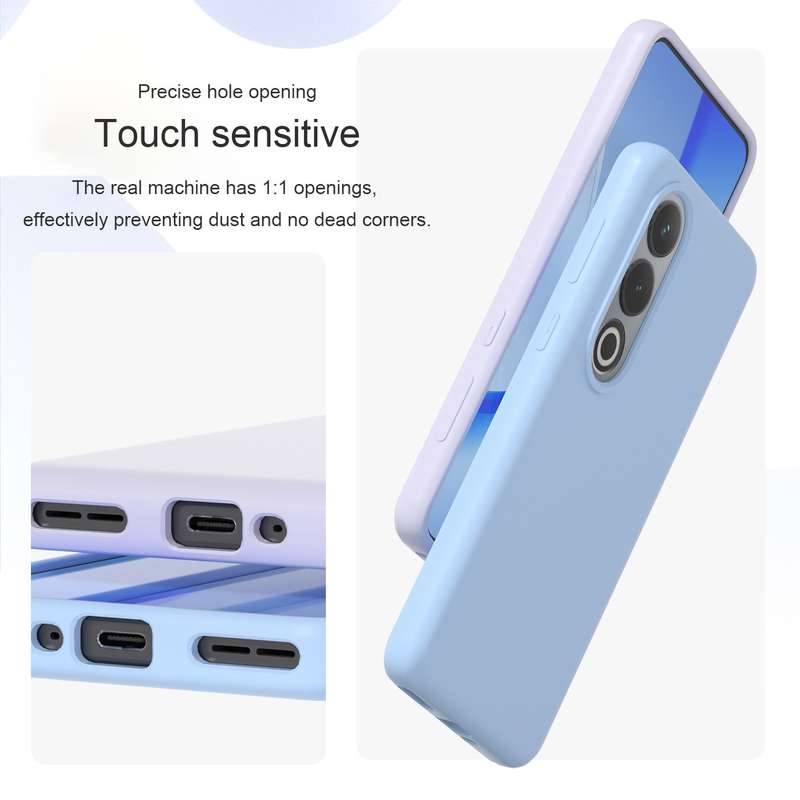 For OnePlus Ace 3V All-inclusive Liquid Silicone Phone Case(Glacier Blue)