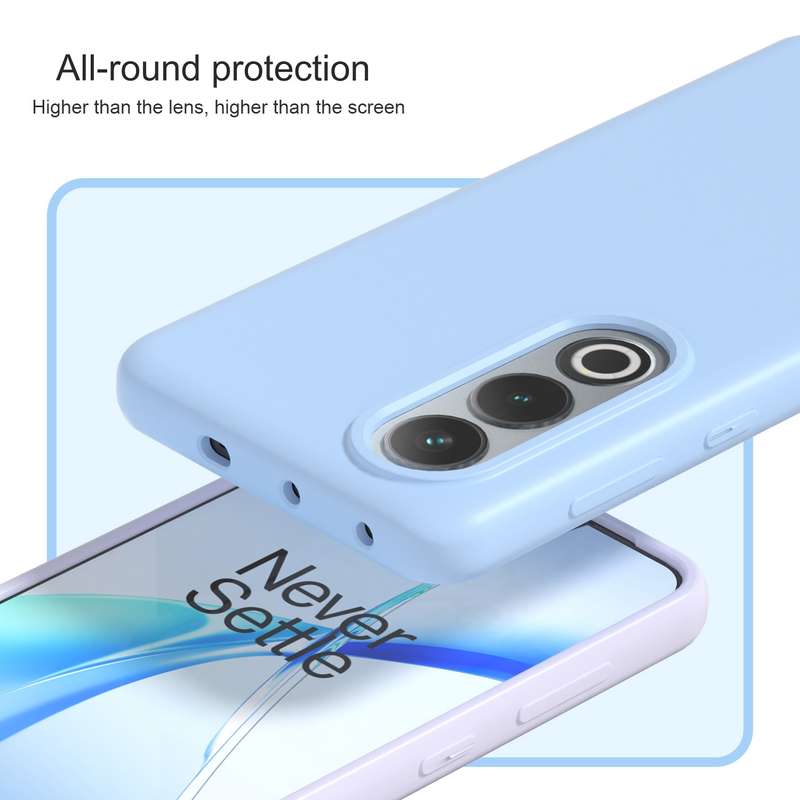 For OnePlus Ace 3V All-inclusive Liquid Silicone Phone Case(Glacier Blue)