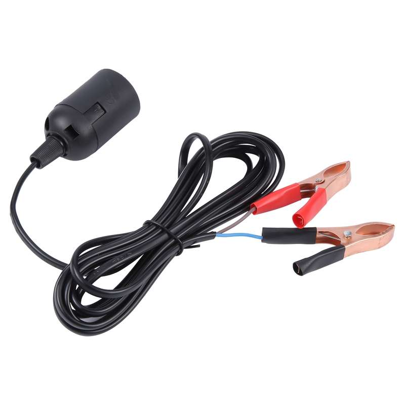 E14 Car Battery Charging Crocodile Clip to Headlight Connection Cable, Cable Length:2.8m