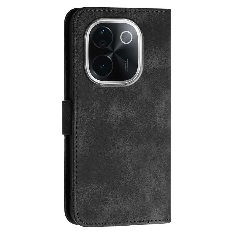 For vivo iQOO Z9s Pro / T3 Pro 5G India YX0080 Grid Butterfly Embossed Pattern Flip Leather Phone Ca
