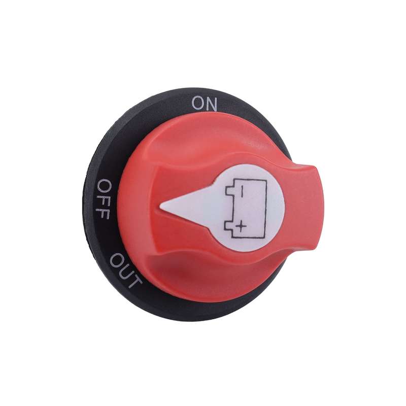 Yacht RV 12V 50A Battery DC Switch with 4pcs Terminals(Black)
