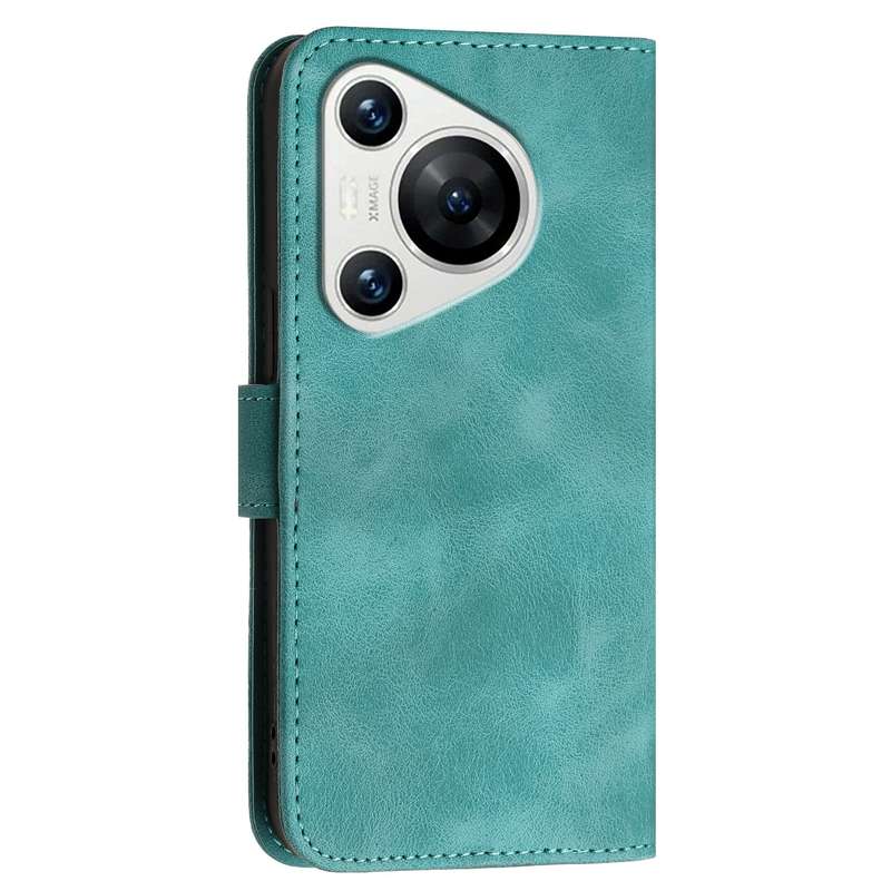 For Huawei Pura 70 YX0080 Grid Butterfly Embossed Pattern Flip Leather Phone Case with Lanyard(