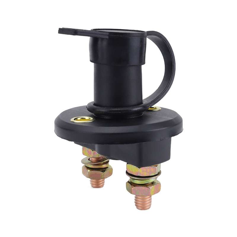Pair Car / Boat Battery Power Off Switch with 100A Terminal(Black)